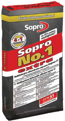 Клей для плитки SOPRO 1, 22,5 кг