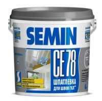 Шпатлевка SEMIN CE 78 8кг спец. для приклеивания любых тип лент (сер. крш). РФ
