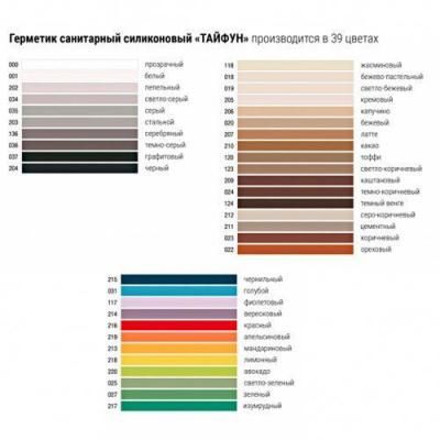 Силикон Санитарный Тайфун, б/цветн 280 мл. РП