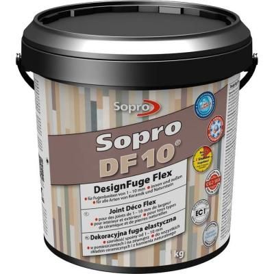 Фуга для плитки SOPRO DF10, №66 Антрацит 5 кг