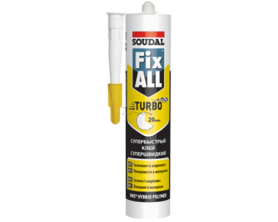 клей-герметик гибридный SOUDAL Fix All TURBO белый 290мл