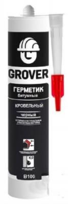 Герметик GROVER B 100 битумный кровельный (чрный) 300мл РП