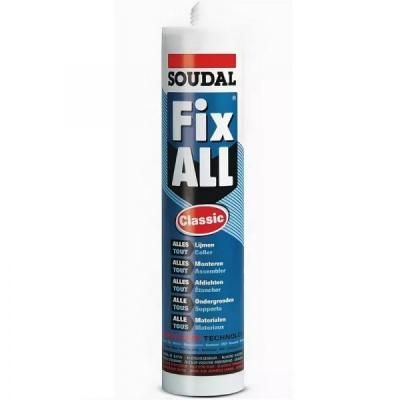 Клей монтажный SOUDAL FIX ALL белый 290мл (Польша)