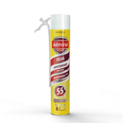 Пена бытовая 55 ADMIRAL всесезонная 850мл/1000мл